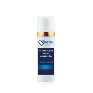 Filtro Solar FPS 50 CAMALEÃO: protege contra a luz azul e ainda se adapta ao nosso tom de pele, não deixando a pele com tom esbranquiçado (Todos os tipos de pele)
