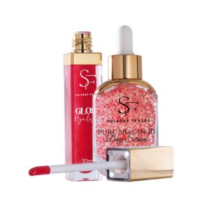 Kit 4 escolher sérum DAY ou NIGHT + 1 gloss escolher MORANGO ou NUDE
